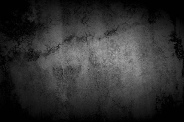 istock Old wall texture cement dark black gray  background abstract grey color design are light with white gradient background. 1411945721