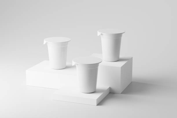 istock Yogurt or Ice Cream Cup Mockup 1411948087