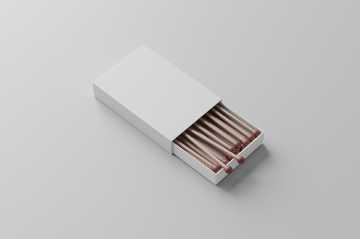 Paper Book of Matches Mockup