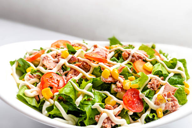 istock Tuna Salad White Bowl High Resolution Stock Photo 1411951201
