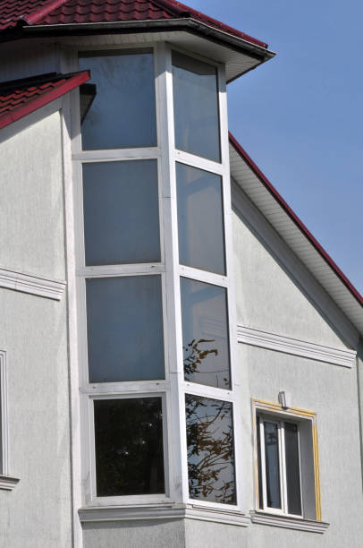 istock View of metal-plastic window from the outside 1411952953