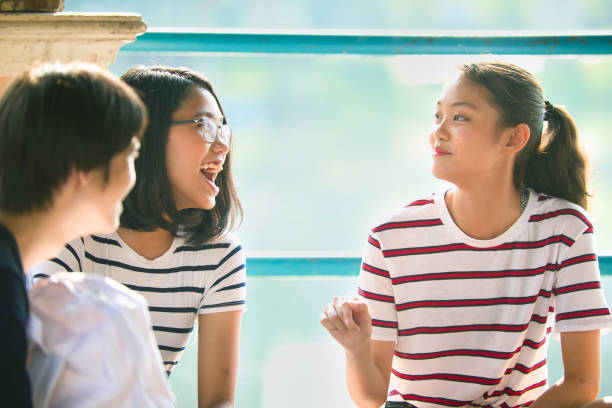 istock Teenagers enjoying a day out 1411953887
