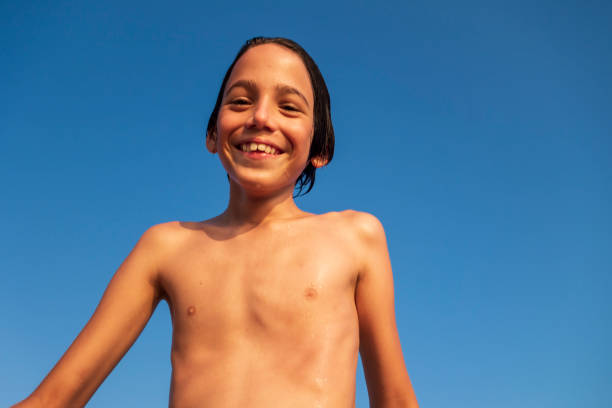 Boy Summer fun on the sea