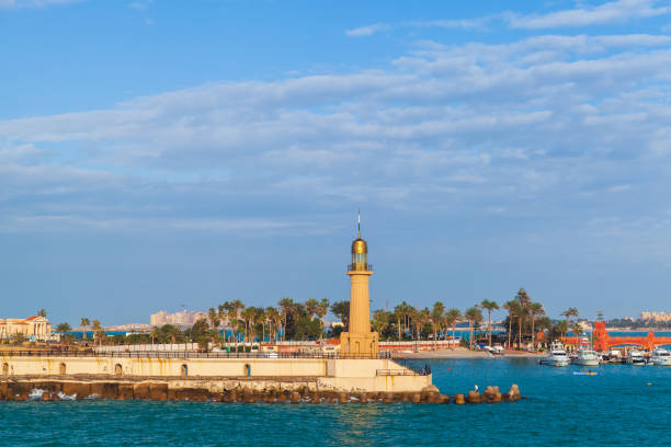 istock Alexandria, Egypt. Montazah beach coastal landscape 1411966151