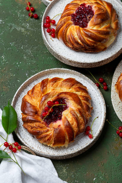 istock buns with almond cream frangipane and red currant jam 1411973613