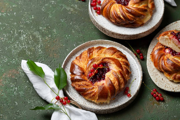 istock buns with almond cream frangipane and red currant jam 1411973616
