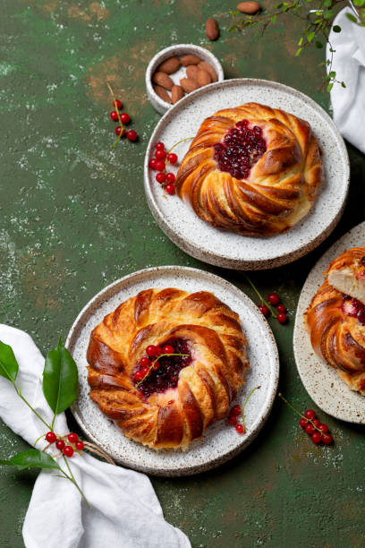 istock buns with almond cream frangipane and red currant jam 1411973617