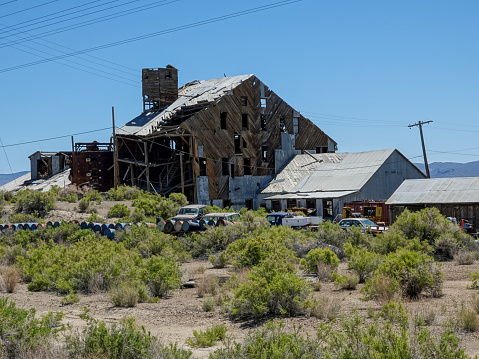 Picture of some of the abandoned building exterior walls. These buildings were left behind in Bodie, California. Bodie is a ghost town that has now become a historical state park.