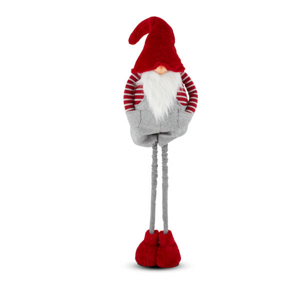 Santa Claus doll christmas decorations isolated on white background with clipping path