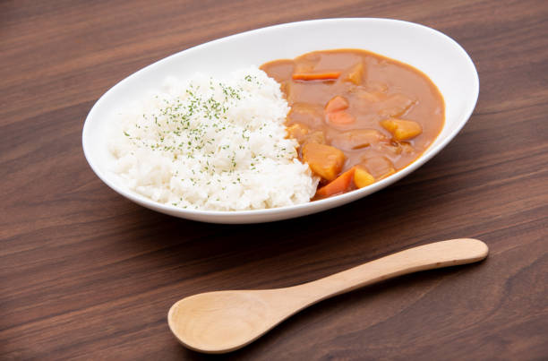 istock Japanese classic dish curry rice 1411991802