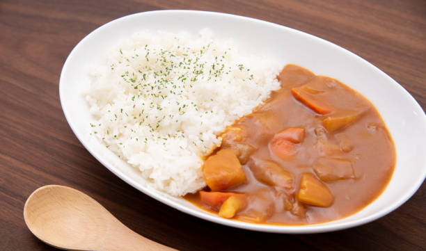 istock Japanese classic dish curry rice 1411991803