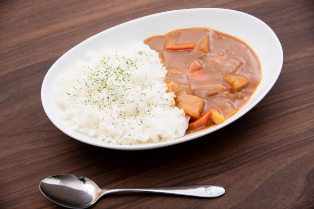 istock Japanese classic dish curry rice 1411991812