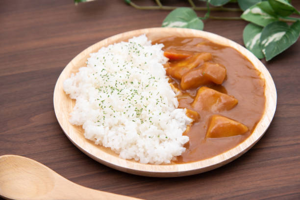 istock Japanese classic dish curry rice 1411991828