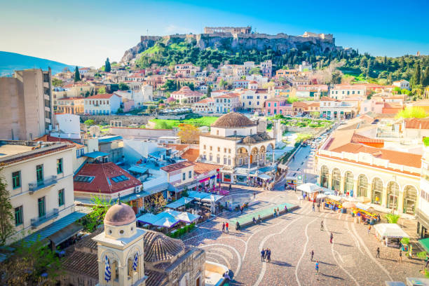 istock Skyline of Athenth with Acropolis hill 1411997529
