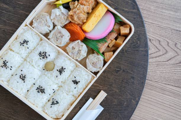 japanese bento - shumai zdjęcia i obrazy z banku zdjęć