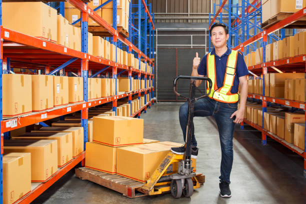 istock Warehouse senior staff portrait. 1412009374