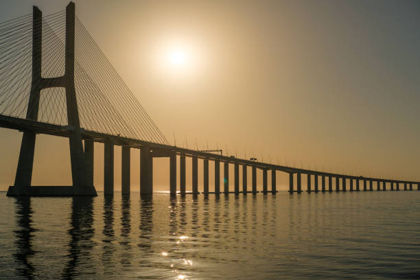 istock Ponte Vasco da Gama at sunrise 1412014790