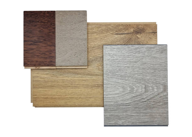 istock multi type of interior wooden floor covering material samples including ash vinyl flooring, oak ash and italian walnut engineered flooring isolated on white background with clipping path. 1412016359