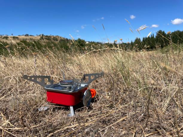 istock Portable Red Gas Stove 1412017597