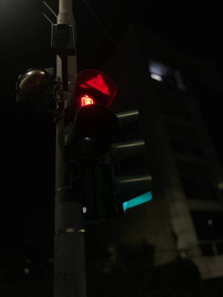 istock Green traffic light and red streetlight do not walk 1412022754
