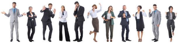 istock Many business people on white 1412023427