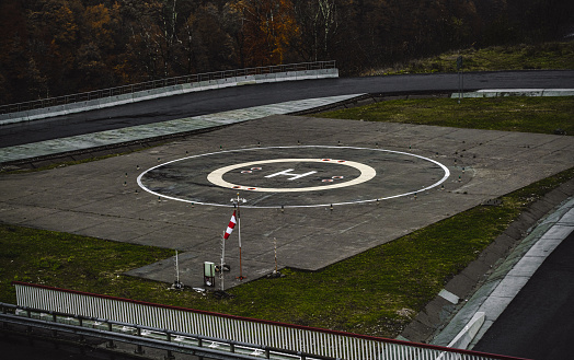 Helipad in the forest