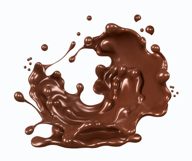 istock Chocolate wave or flow splash, pouring hot melted milk chocolate sauce or syrup, cocoa drink or cream, abstract dessert background, choco splash, drink dessert, isolated, 3d rendering 1412024509