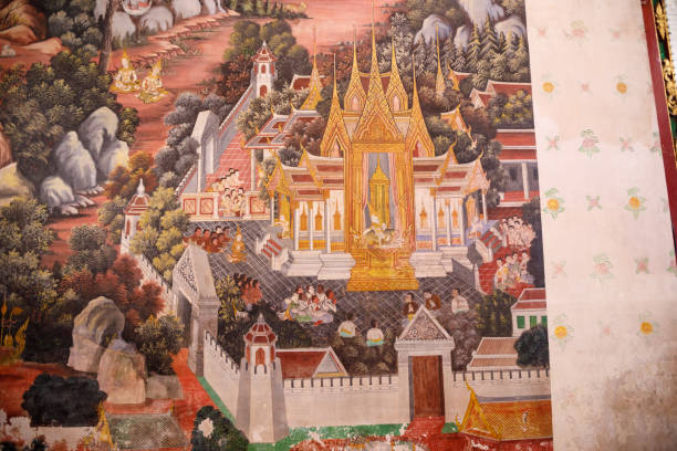 wat phra sri rattana mahathat temple, 태국의 phitsanulok의 장면 - editorial thailand spirituality gold 뉴스 사진 이미지