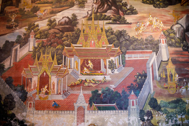 wat phra sri rattana mahathat temple, 태국의 phitsanulok의 장면 - editorial thailand spirituality gold 뉴스 사진 이미지