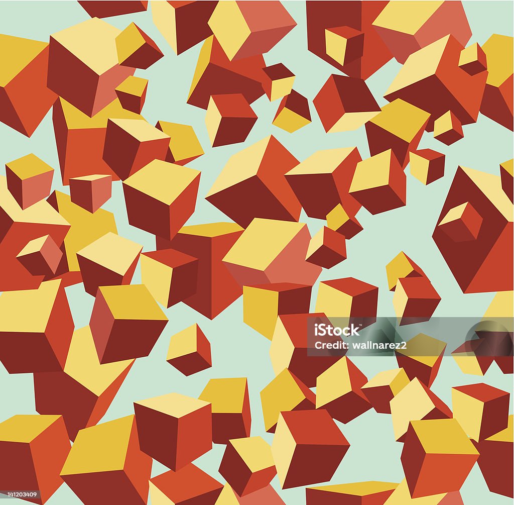 Vector Cube Pattern Vector Cube Pattern Stock Illustration - Download Image Now - Block ...