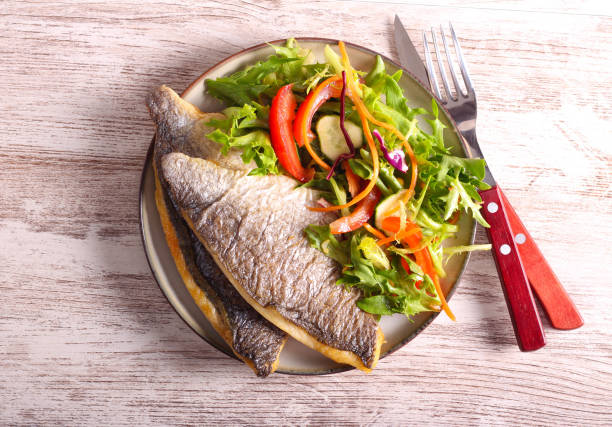 istock Fried fillet of dorado fish 1412045072