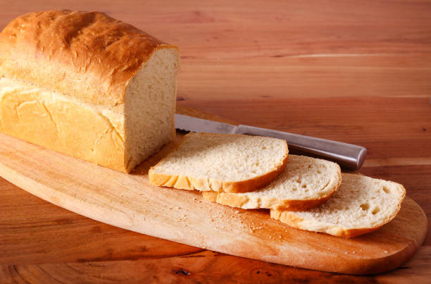 istock Homemade white bread loaf, 1412045838