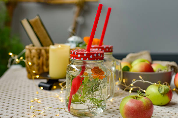 istock still life with apples in basket on table 1412048164