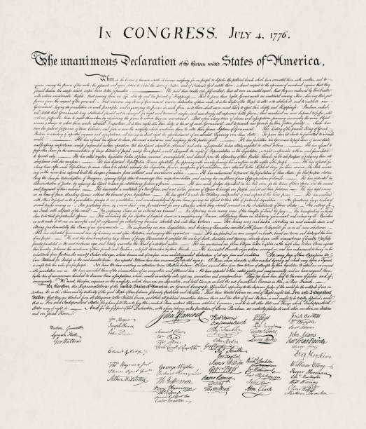 米国独立宣言 - patriotic paper点のイラスト素材／クリップアート素材／マンガ素材／アイコン素材