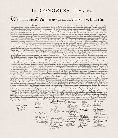 Facsimile of the United States Declaration of Independence made by William Stone in 1823.