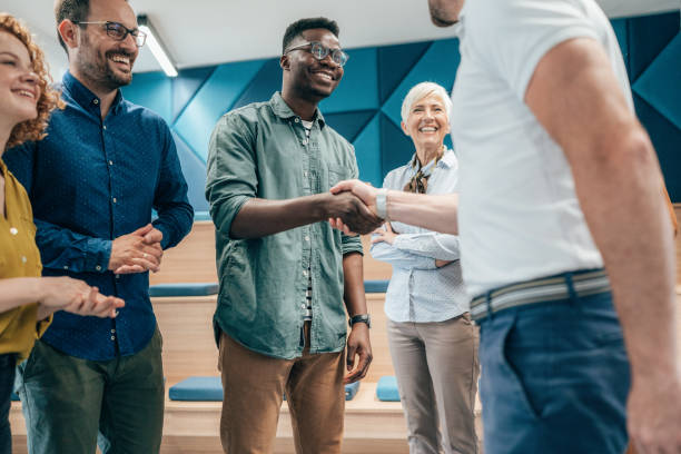 istock Handshake for the new agreement 1412049420
