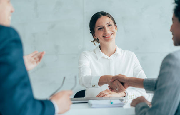 istock Handshake for the new agreement 1412049423