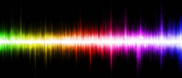 istock Sound wave background suitable as a backdrop for music, technology and sound projects 1412052211
