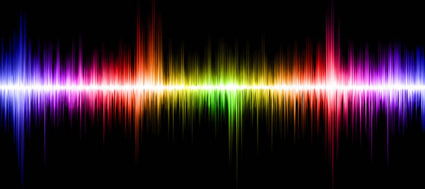 istock The effect of a bright sound wave on a black background 1412052234