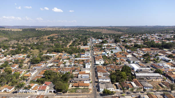 Guiratinga city in Mato Grosso aerial view of Guiratinga city in Mato Grosso grosso stock pictures, royalty-free photos & images