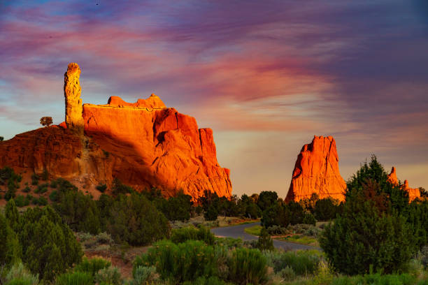 istock Spires of Kodachrome Basin Illuminated by the Setting Sun 1412061931