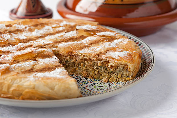 Fresh Moroccan Pastilla stock photo