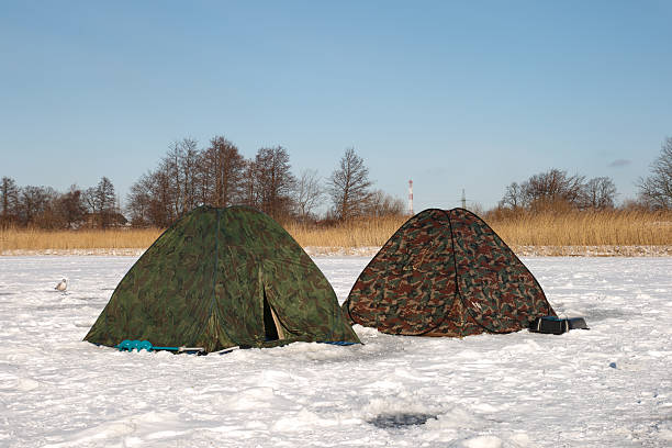 istock tents on frozen river 141207300