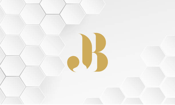 istock Alphabet Letters JB or BJ business logo template for any business 1412077627
