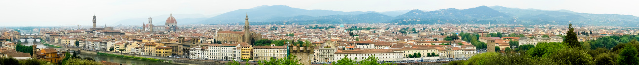 XXXLarge, quality panorama of Florence (The jewel of Tuscany) in the spring time.