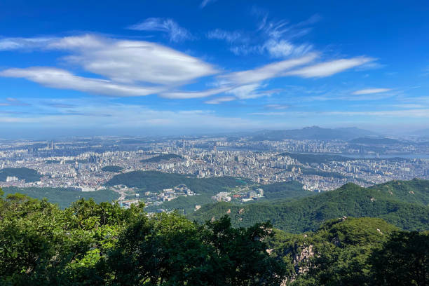 Panorama Seoul stock photo
