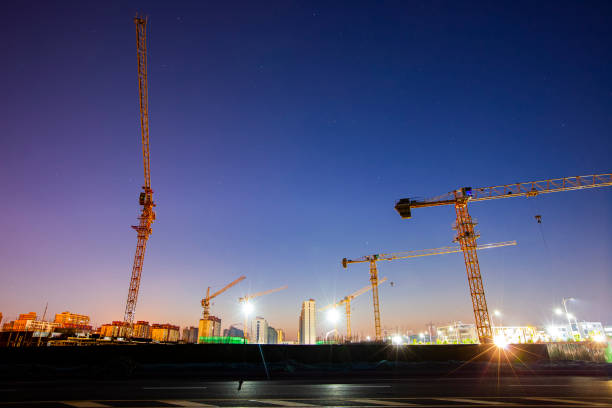 istock The building site is in the evening 1412094848
