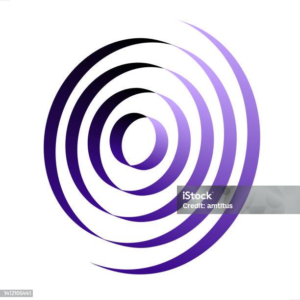 Circle Ripple Graphic Ripple Circles Stock Illustration - Download Image Now - Abstract ...