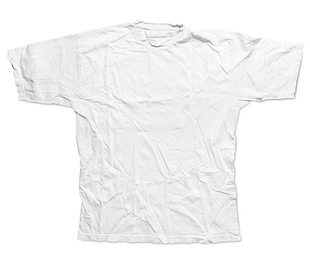Simple male white t-shirt stock photo