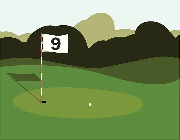 Vector illustration of Golf Green